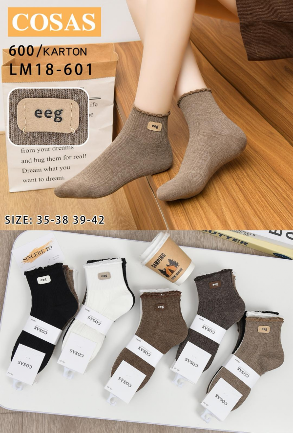 Skarpety damskie Roz 35-42, Mix kolor Paczka 40 szt